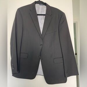 Tommy Hilfiger 100% Wool Blazer Suit Jacket RN 47338 Black Sz 40